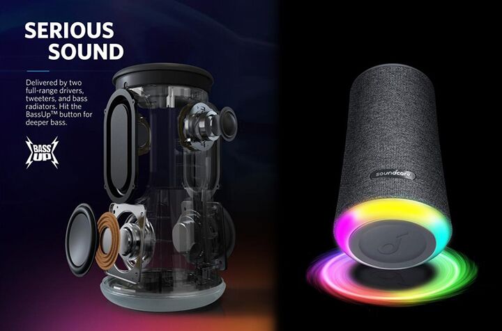 Soundcore Flare+」360°サウンドを響かせる防水Bluetoothスピーカーがアンカーから発売開始！ | AppBank Store