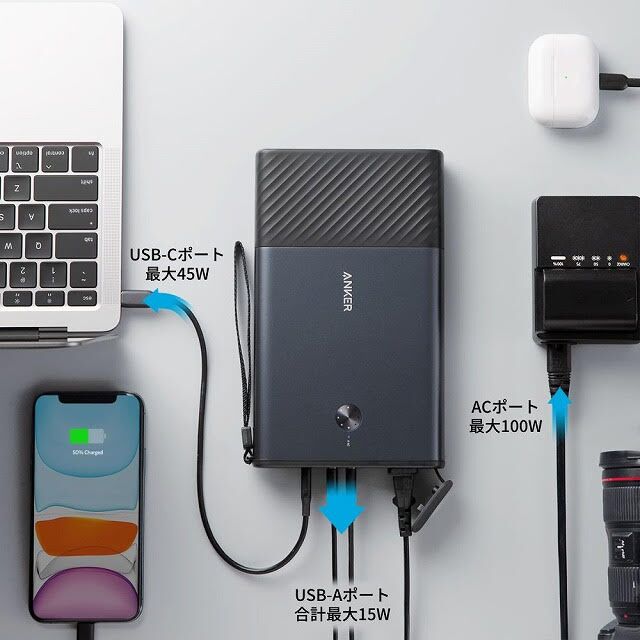 コンセントが使えるポータブル電源「Anker PowerHouse 100」が販売開始