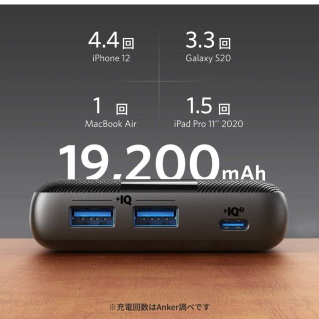 Anker PowerCore III 19200 45W モバイルバッテリー ブラックの人気通販 | AppBank Store