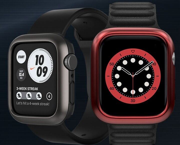 arareeより、Apple WatchをメタルとTPUの二重構造で守る「デュアル