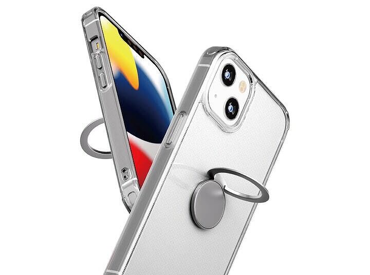 PGA製 スマホリング一体型iPhone13クリアケース