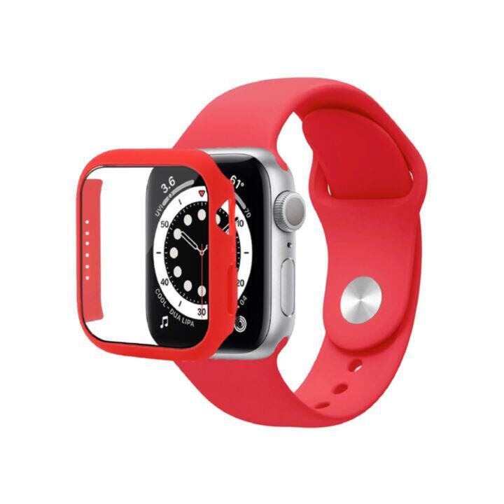166円 チープ Apple Watch 全面保護ケース 赤レッド 41mm