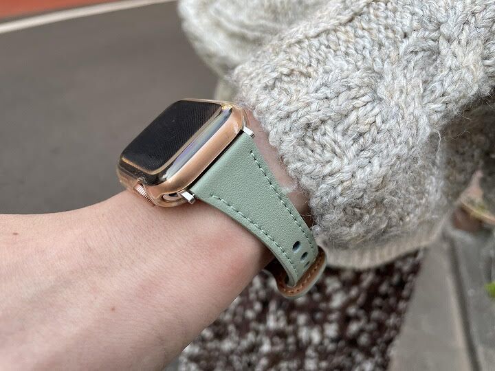 はこぽす対応商品】 Apple Watch バンド 一体型ハードケース ブラック 45mm