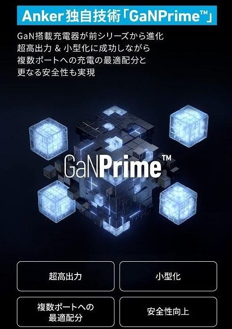 Anker 733 Power Bank (GaNPrime PowerCore 65W)、モバイル