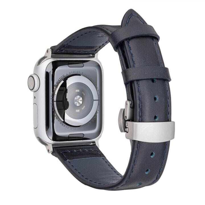スイーツ柄 ブルー Apple Watch用 レザーバンド アップルウォッチ用42 44mm 通販