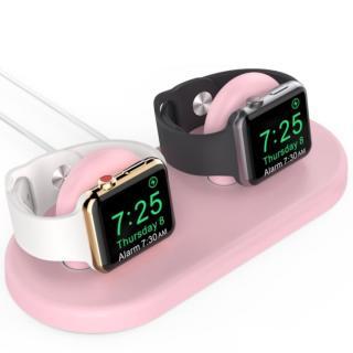 AHA Style Apple Watch スタンド デュアル ピンク