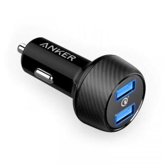 Anker PowerDrive Speed 2 QC3.0対応 2ポート USBカーチャージャー