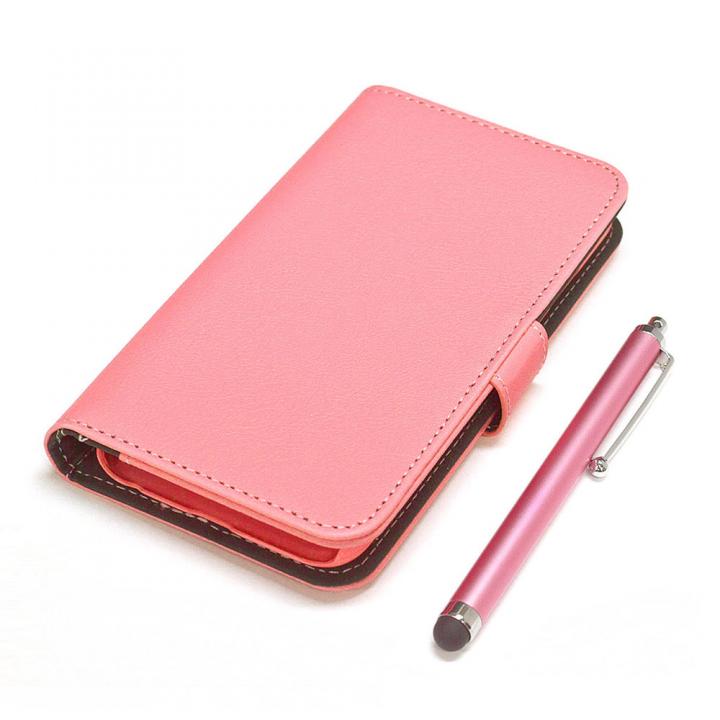 iPhone6 ケース 手帳型合皮ケース タッチペン付 ピンク iPhone 6_0