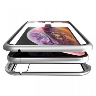 iPhone XS Max ケース Monolith Alluminio（モノリス　アルミニオ）/シルバー 両面強化ガラス+アルミバンパー for iPhone XS Max