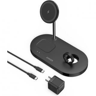 Anker 533 Magnetic Wireless Charger 3-in-1 Stand ブラック