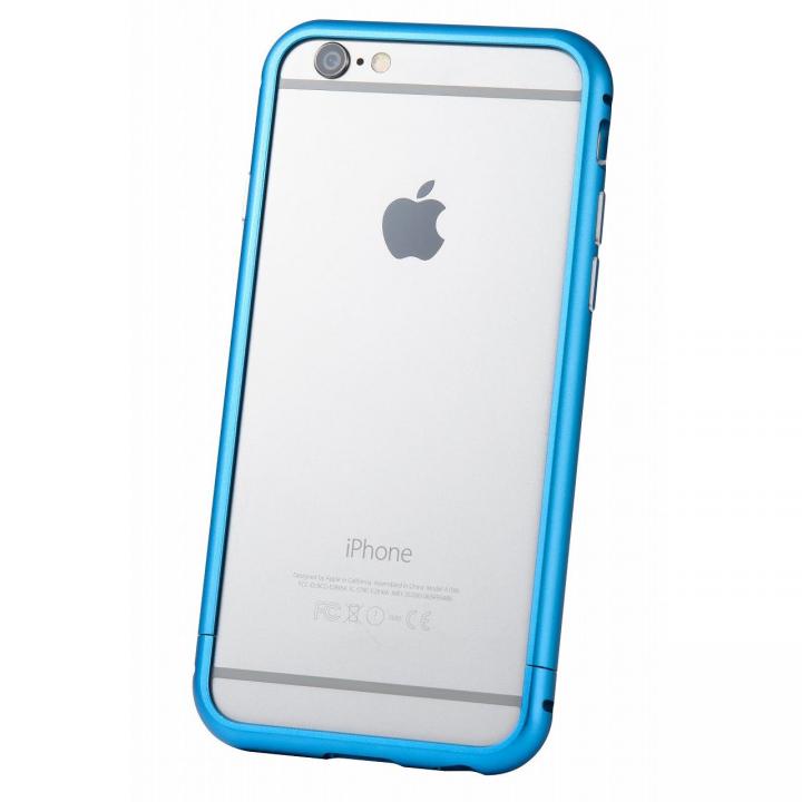 iPhone6s/6 ケース クリスタルアーマー メタルバンパー ブルー iPhone 6s/6_0
