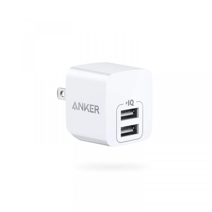 Anker PowerPort mini 12W 2ポート USB急速充電器 ホワイト_0