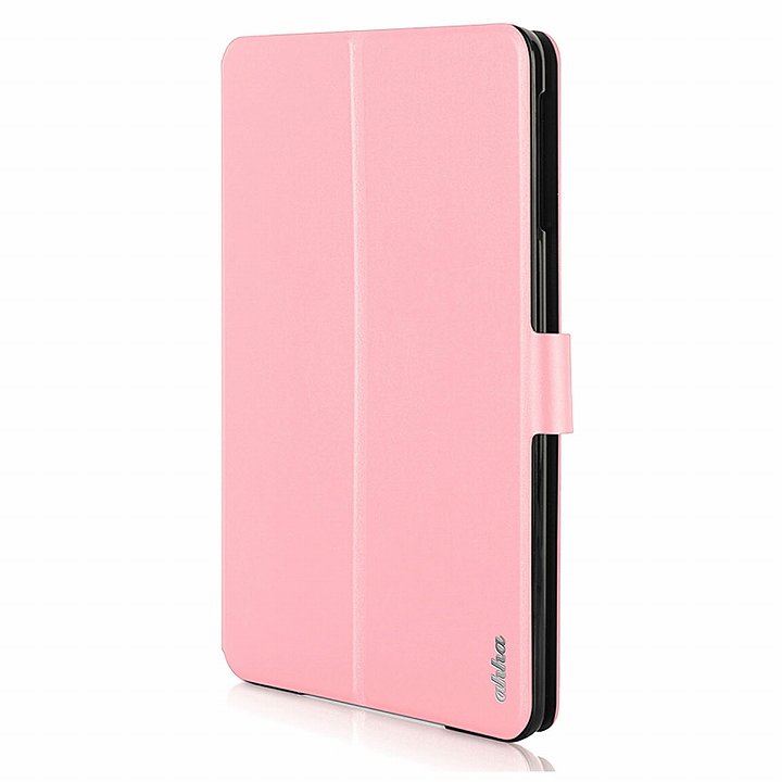 リバーシブル仕様 手帳型ケース ピンク/ホワイト iPad mini 2/3_0