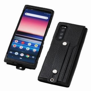 clings Slim Hand Strap Case for Xperia 5 ブラック