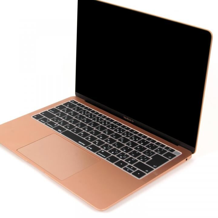 キースキン 2018 MacBook Air 13インチ専用 キーボードカバー ブラック_0