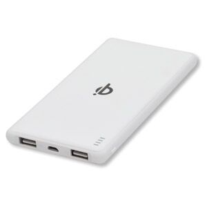 HIDISC 8000mAh QI対応モバイルバッテリー QI充電+USB出力ポート2個 ホワイト_0