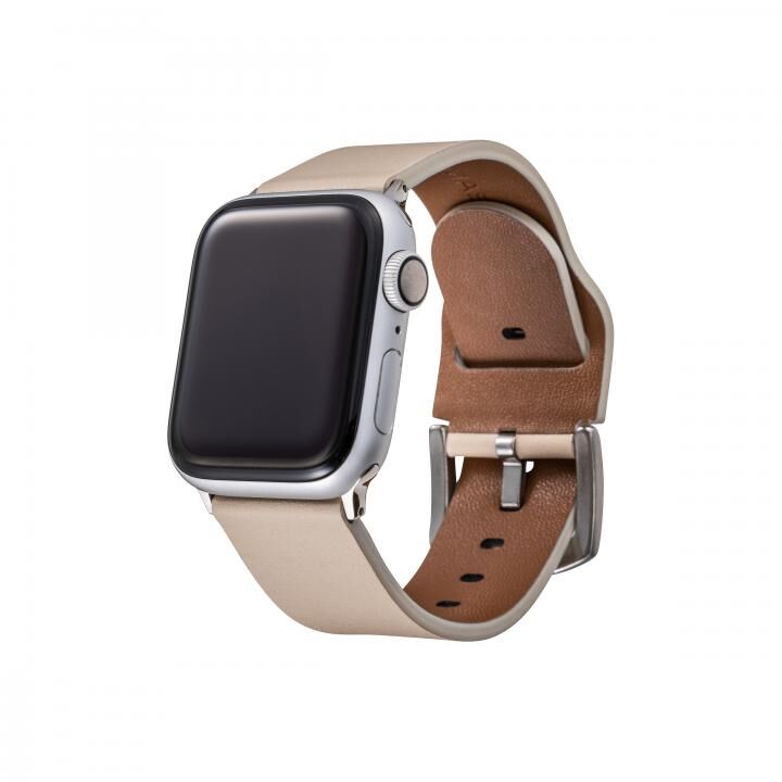 GRAMAS Genuine Leather Watchband for Apple Watch 40/38mm アイボリー_0