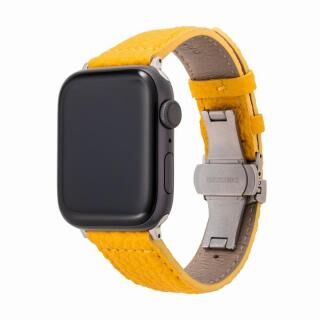 GRAMAS German Shrunken-calf Watchband for Apple Watch 44/42mm Yellow