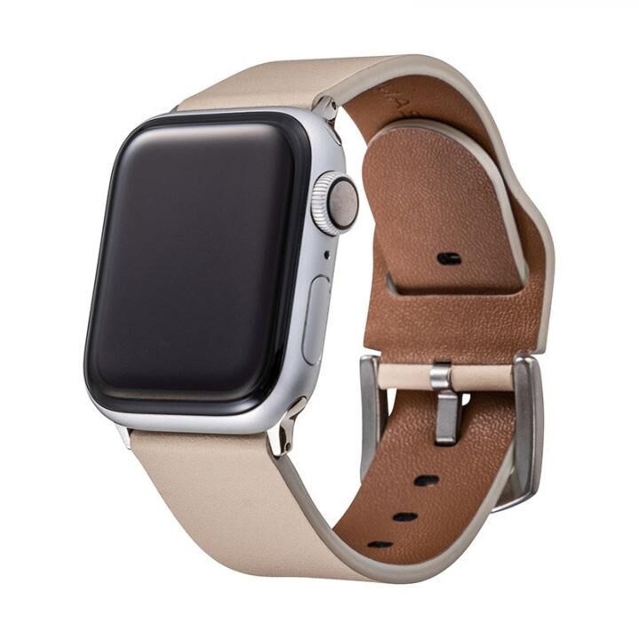 GRAMAS Genuine Leather Watchband for Apple Watch 44/42mm アイボリー_0