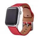 GRAMAS Genuine Leather Watchband for Apple Watch 44/42mm レッド