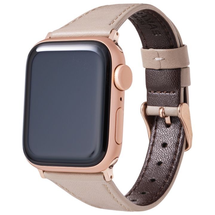 GRAMAS COLORS Originate Genuine Leather Apple Watch Watchband 45/44/42mm Greige_0