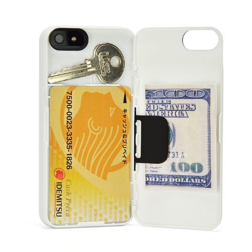 iPhone SE/5s/5 ケース カード収納・マネークリップ機能搭載『iLID Wallet Case  iPhone SE/5s/5』 ホワイト_0