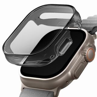 UNIQ Garde Hybrid Apple Watch 高透明クリアケース 49mm SMOKED【4月上旬】