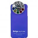 カメラフィルター搭載ケース HOLGA アートエフェクター ブルー iPhone 6 Plus