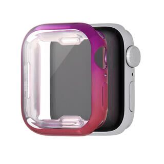 イングレム Apple Watch 41mm/40mm TPUソフトケース META グラデーションカラー パープル/ピンク
