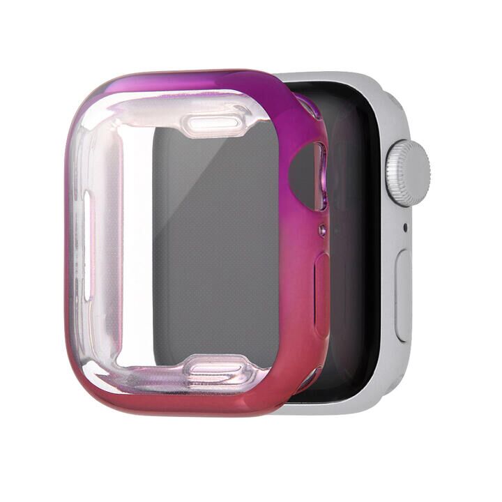 イングレム Apple Watch 41mm/40mm TPUソフトケース META グラデーションカラー パープル/ピンク_0