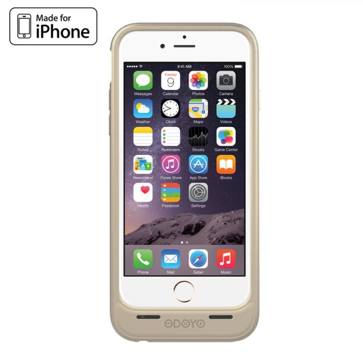 iPhone6 ケース [MFi認証取得]バッテリー内蔵ケース ODOYO PowerShell EX ゴールド iPhone 6_0