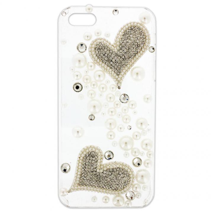 iPhone SE/5s/5 ケース iPhone SE/5s/5 クリアデコレーションケース Piled Up Heart CLEAR_0