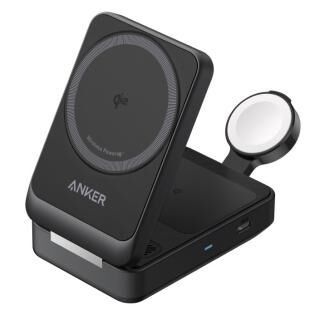 Anker MagGo Wireless Charging Station (Foldable 3-in-1) ブラック【4月上旬】