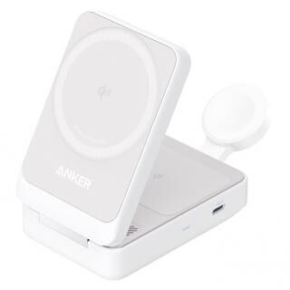 Anker MagGo Wireless Charging Station (Foldable 3-in-1) ホワイト【4月下旬】