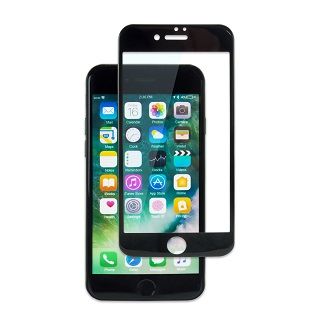 iPhone7 フィルム PETフレーム 強化ガラス ブラック iPhone 7