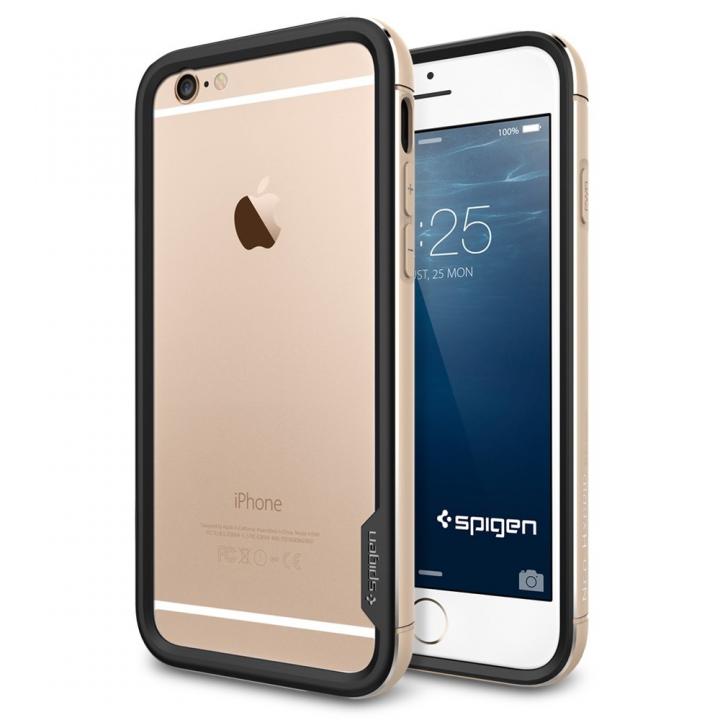 iPhone6 ケース Spigen アルミバンパー ネオ・ハイブリッド EXメタル ゴールド iPhone 6_0