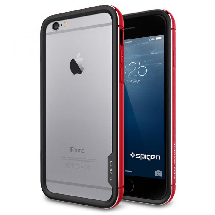 iPhone6 ケース Spigen スリムハードバンパー ネオ・ハイブリッド EX レッド iPhone 6_0
