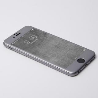 iPhone6s/6 フィルム Deff W-FACE 強化ガラス&アルミ液晶保護 グレイ iPhone 6s/6
