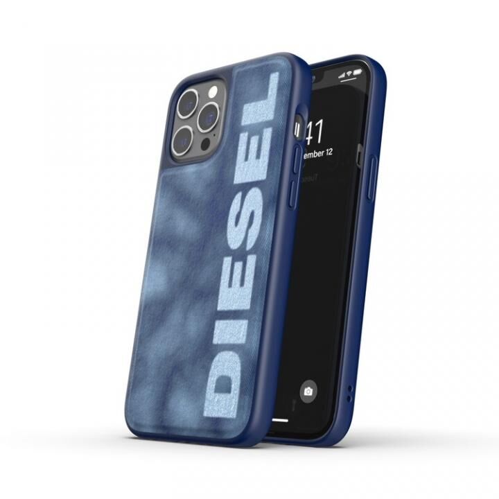 DIESEL Moulded Case Bleached Denim SS21 Blue/White iPhone 12 Pro Max_0