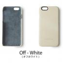 日本製天然皮革使用 レザーケース ホワイト iPhone 6