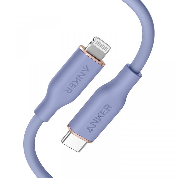 Anker PowerLine III Flow USB-C & ライトニングケーブル 0.9m ラベンダー_0