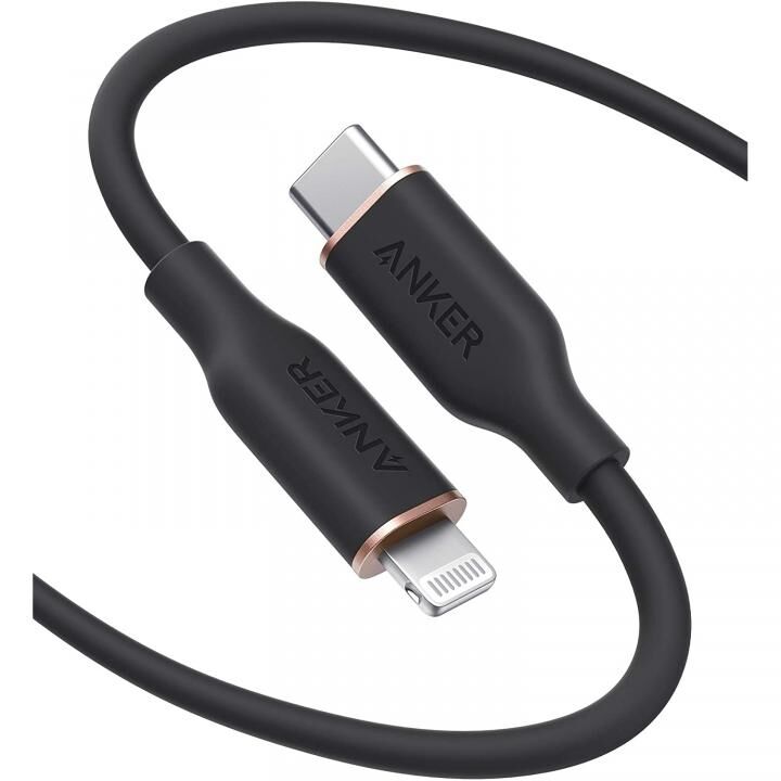 Anker PowerLine III Flow USB-C & ライトニングケーブル 1.8m ブラック【8月下旬】_0