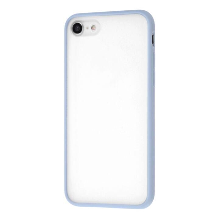 iPhone8/7 ケース レイ・アウト マットハイブリッドケース SHEER シアーホワイト ブルー iPhone SE 第3世代/SE2/8/7_0