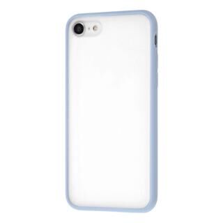 iPhone  SE 第3世代/SE2/8/7 レイ・アウト マットハイブリッドケース SHEER シアーホワイト ブルー