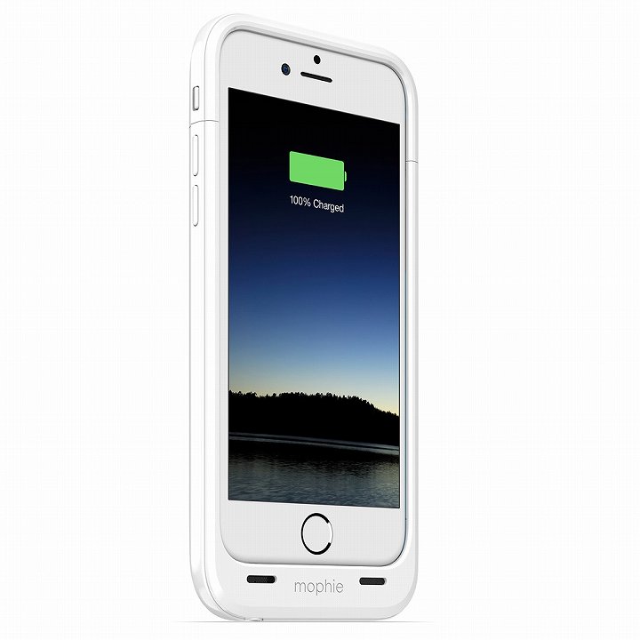 iPhone6 ケース 薄型バッテリー内蔵ケース mophie juice pack plus ホワイト iPhone 6_0
