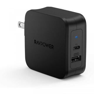RAVPower RP-PC105 PD3.0対応 USB-A USB-C急速充電器 61W ブラック