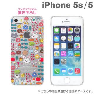 iPhone SE/5s/5 ケース iPhone SE/5s/5 うさぎのモフィアップラスハードクリアケース(総柄)