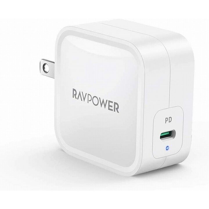 RAVPower 61W USB-C 急速充電器 世界最小最軽量クラス GaN (窒化ガリウム)採用/PD対応 ホワイト_0