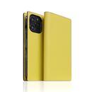 SLG Design Neon Full Grain Leather Diary Case レモン iPhone 13 Pro