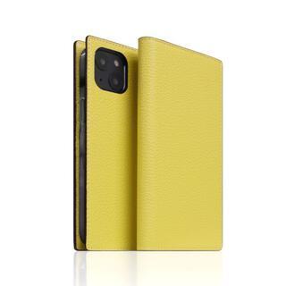 iPhone 13 ケース SLG Design Neon Full Grain Leather Diary Case レモン iPhone 13